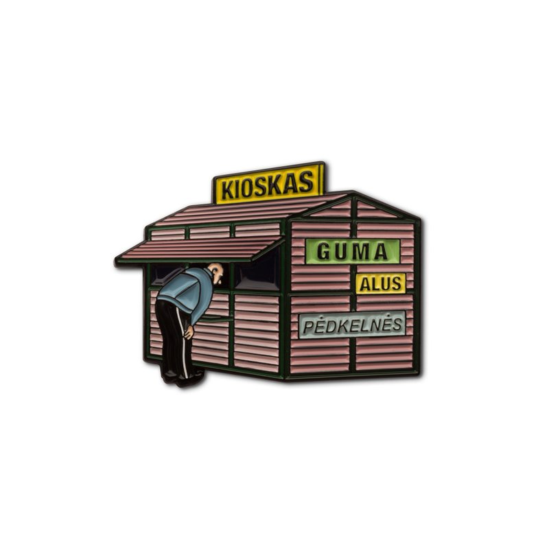 Enamel Pin 90s Kiosk - 徽章/別針 - 琺瑯 粉紅色