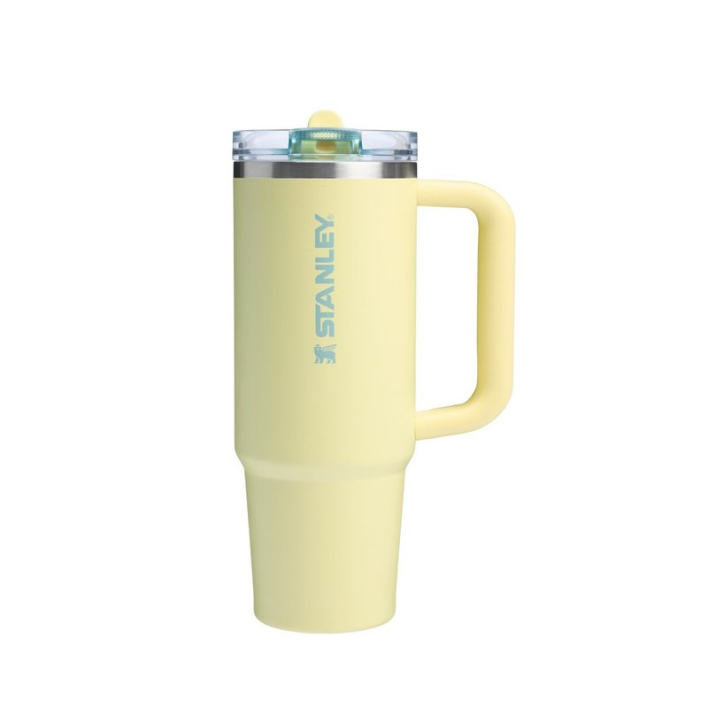 STANLEY 防漏吸管隨手杯 0.88L / 萊姆黃 - 保溫瓶/保溫杯 - 不鏽鋼 