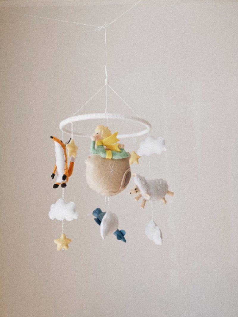 Baby mobile nursery boy, The little prince, Baby shower gifts - 寶寶/兒童玩具/玩偶 - 環保材質 藍色