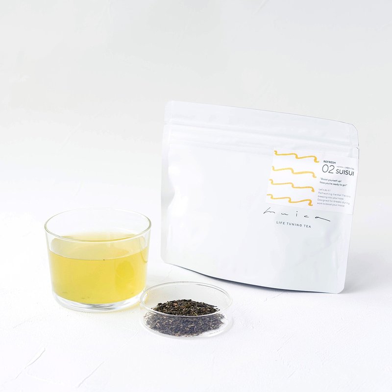 日本茶 02ハーブ煎茶SUISUI / オトクサイズ 茶葉70g - 茶葉/茶包/水果茶 - 其他材質 