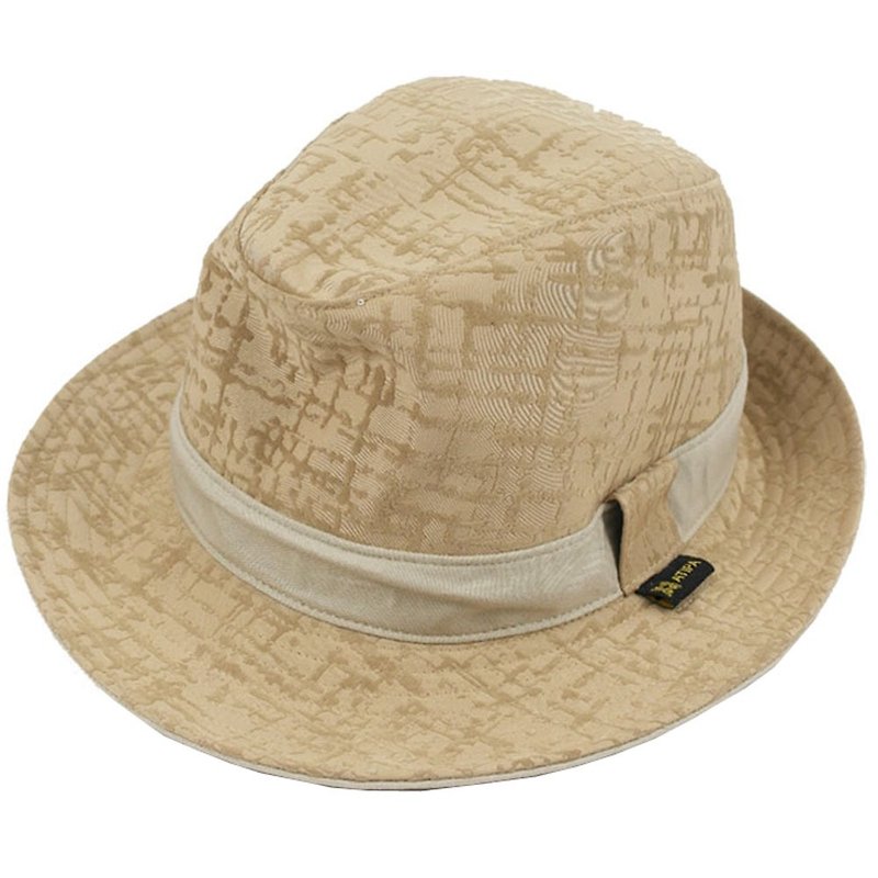 Panama hat for World's fashion tours - หมวก - เส้นใยสังเคราะห์ สีทอง