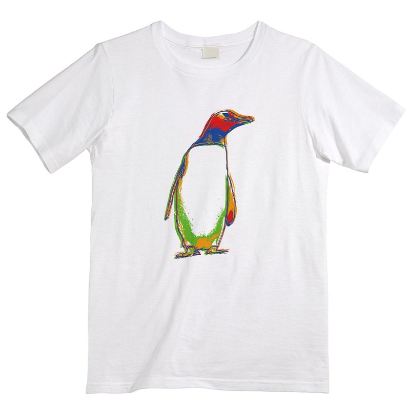 Tシャツ / graphic penguin - Tシャツ メンズ - コットン・麻 ホワイト