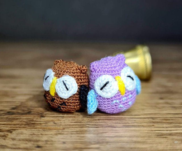 Crochet Owl Keychain