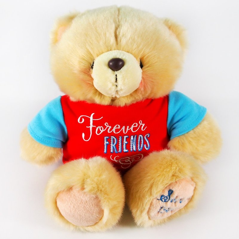 8 inch/T-Shirt fluffy bear [Hallmark-ForeverFriends fluff -30 anniversary] - Stuffed Dolls & Figurines - Other Materials Multicolor