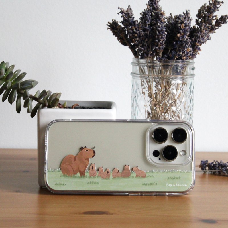 水豚 透明防摔手機殼 (支援全系列 iPhone) - 手機殼/手機套 - 塑膠 