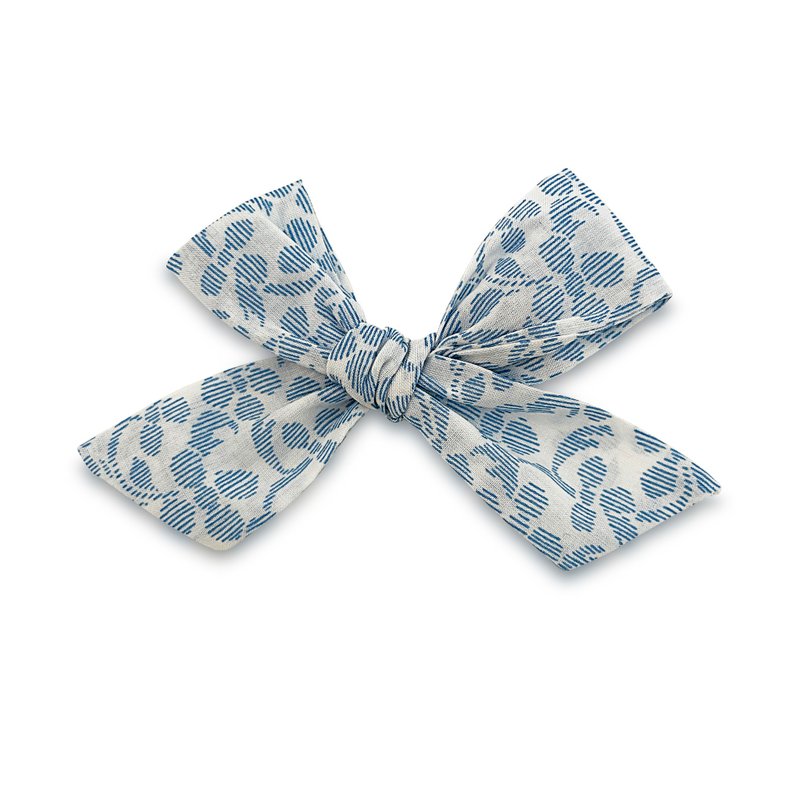 Australian Josie Joan's handmade bow children's hairpin - Winona - Hair Accessories - Cotton & Hemp White