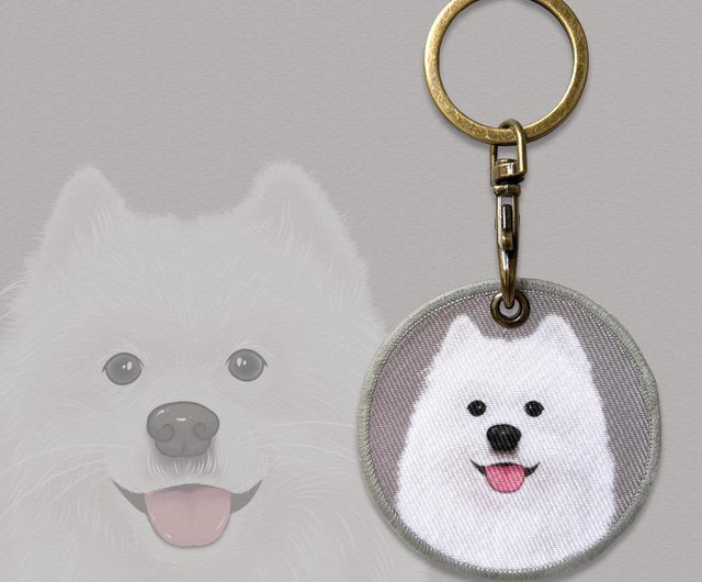 Samoyed keychain hot sale