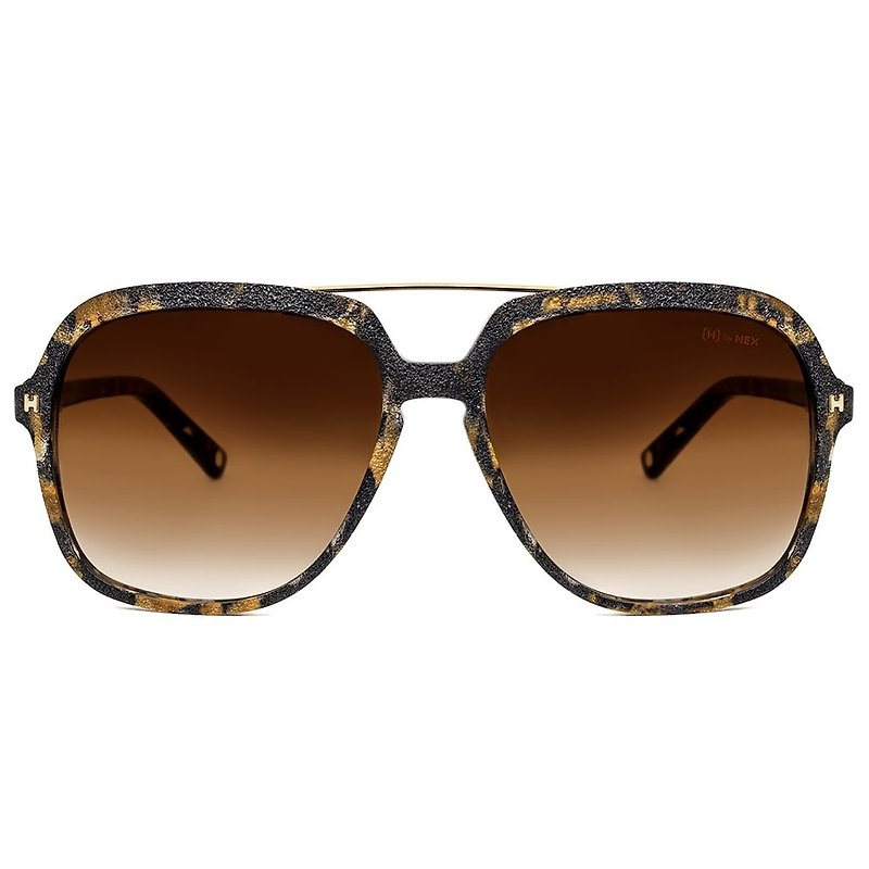 Sunglasses | Sunglasses | Charcoal Burnt Brown Tortoiseshell Pilot Frame | Made in Taiwan | Plastic Frame Glasses - กรอบแว่นตา - วัสดุอื่นๆ สีนำ้ตาล