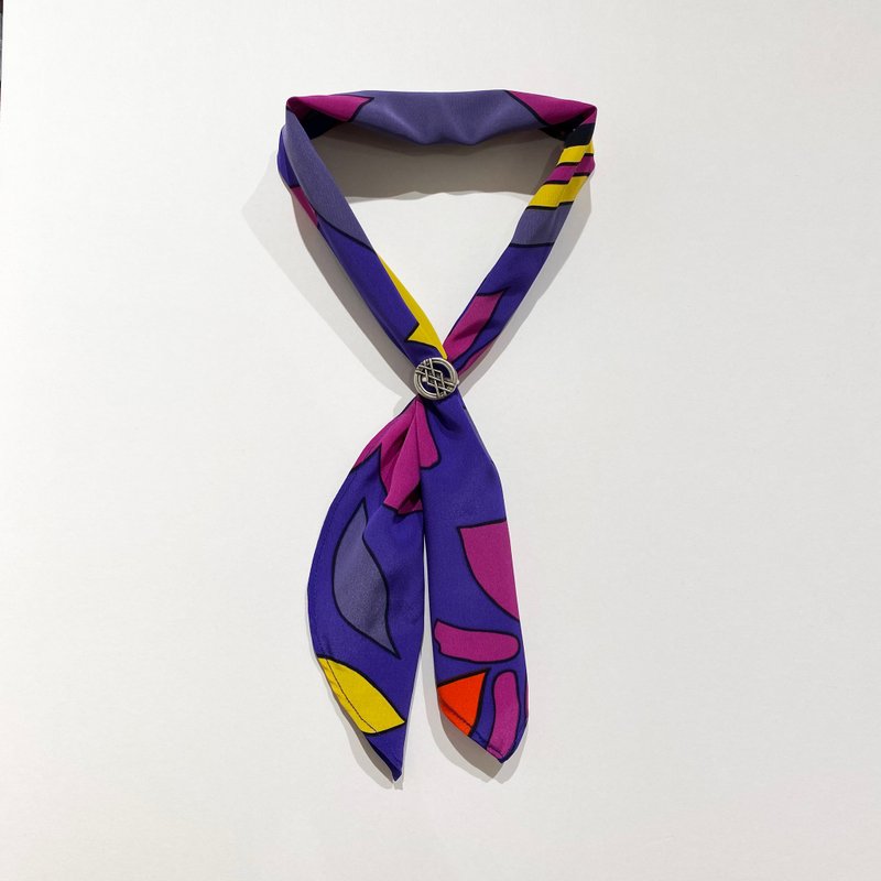 Retro scarf - Scarves - Polyester Purple