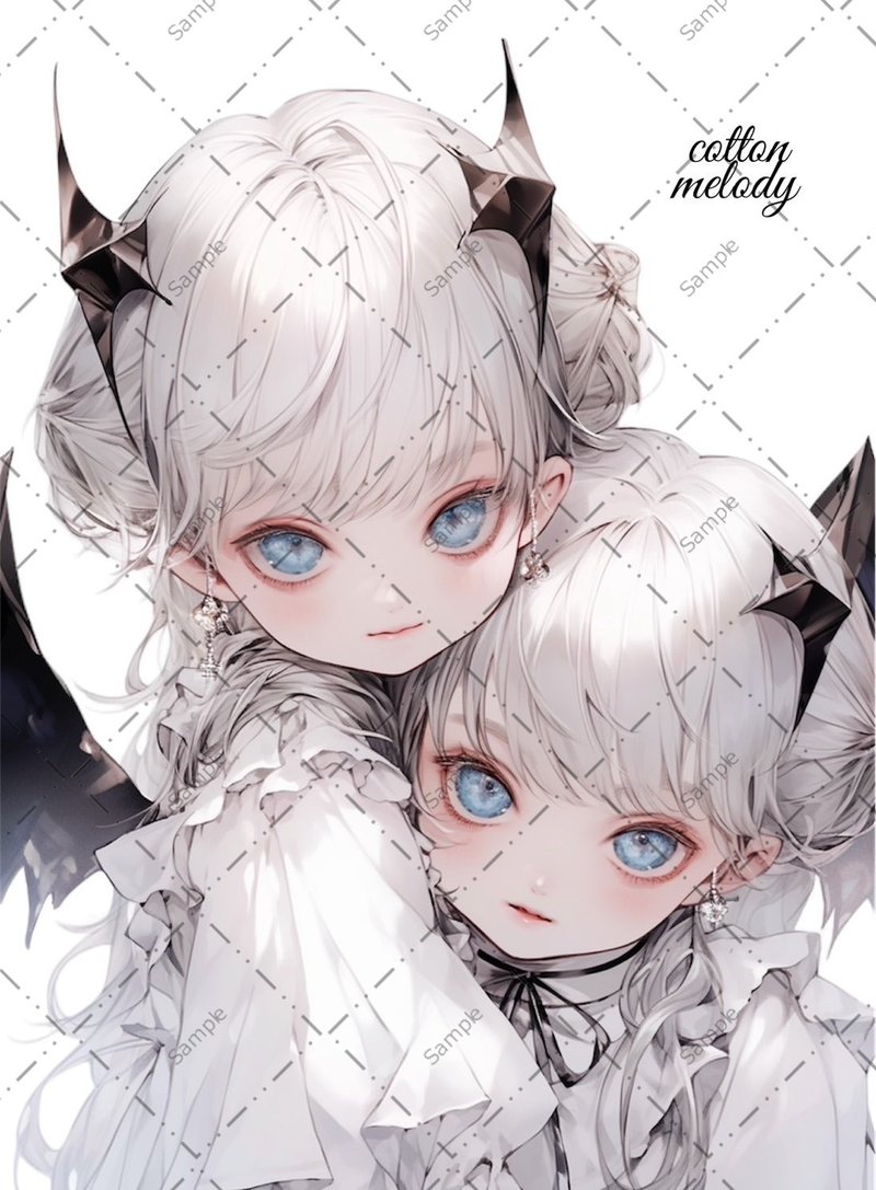 original sticker no.87 人物ステッカー オリジナルステッカー 人物ステッカー 女の子ステッカー オリジナル人物ステッカー - 貼紙 - 紙 
