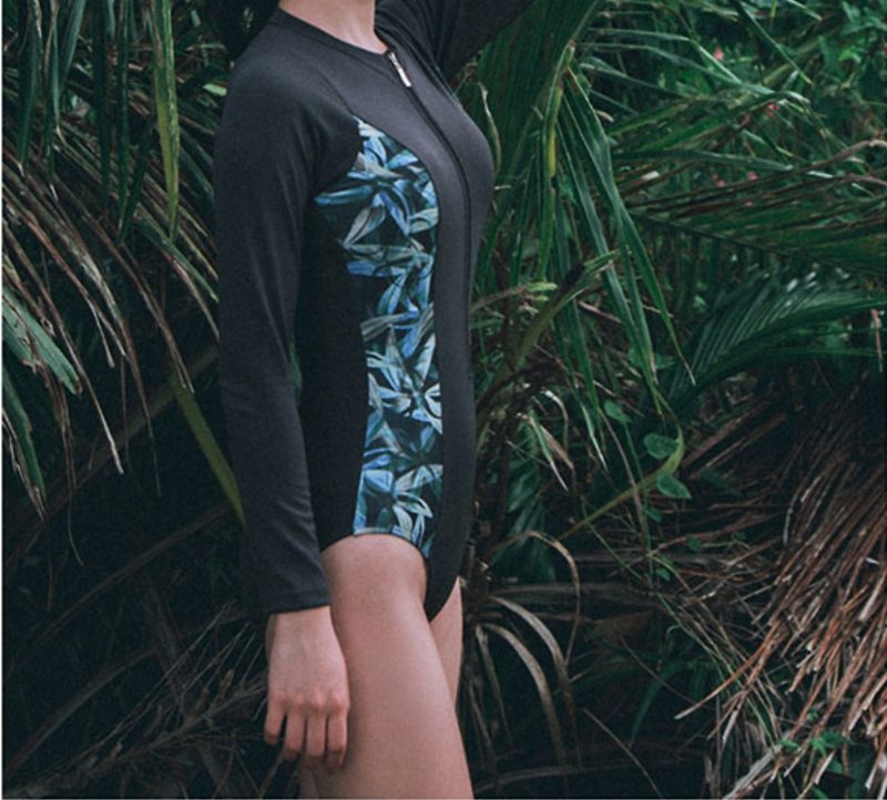 Lisa Swimsuit (Black Palm) - 其他 - 其他材質 黑色