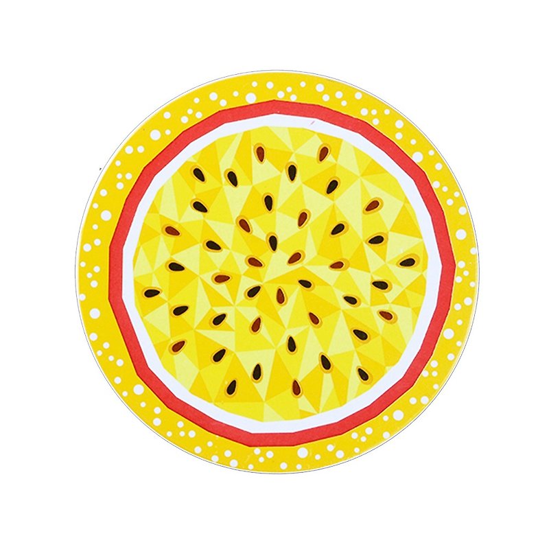 - Xintaiyuan - Taiwan Fruit Season - 6 in 1 Absorbent Coaster to keep the table dry and tidy - Coasters - Porcelain Multicolor