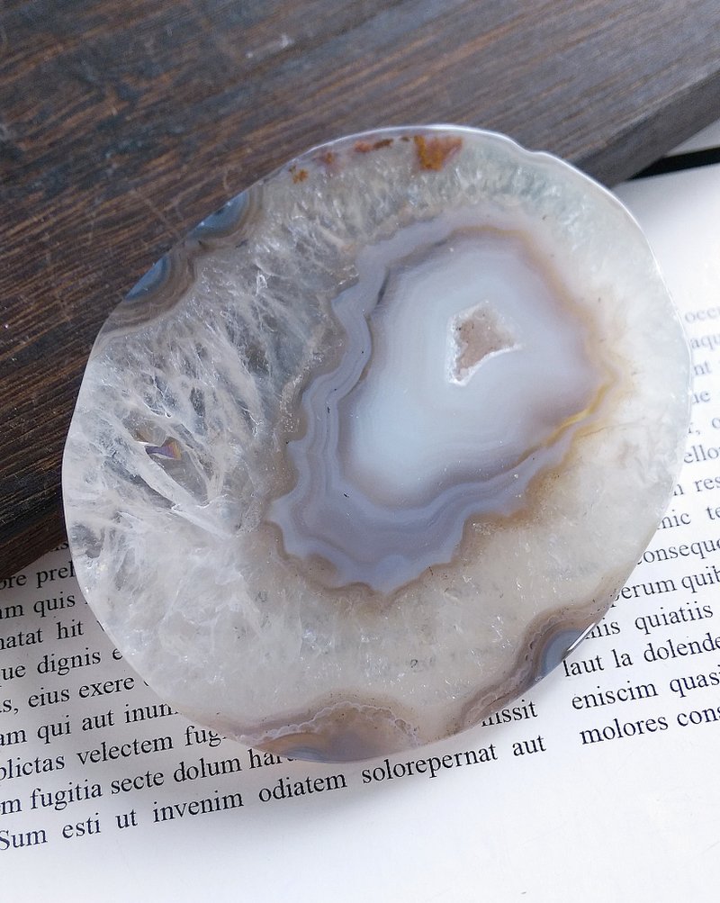 Agate 馬達加斯加產地 瑪瑙片 打磨件 擺設裝飾  擺件 天然礦石 - 擺飾/家飾品 - 其他材質 