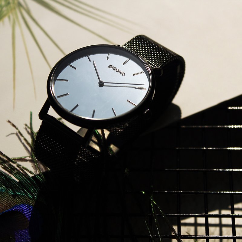 ミラーTミラーステンレスメッシュストラップウォッチ/ FX-7102 - 腕時計 ユニセックス - ステンレススチール 