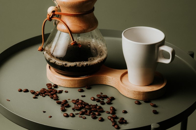 ics原木chemex手沖壺杯墊 chemex/咖啡/手沖壺/咖啡杯 聖誕節禮物 - 咖啡壺/手沖壺 - 木頭 金色