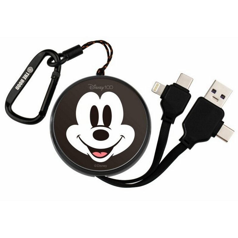 Disney 100th Mickey Mouse Multi PD Fast Charging Cable Lightning to Type C 5533 - ที่ชาร์จ - วัสดุอื่นๆ ขาว