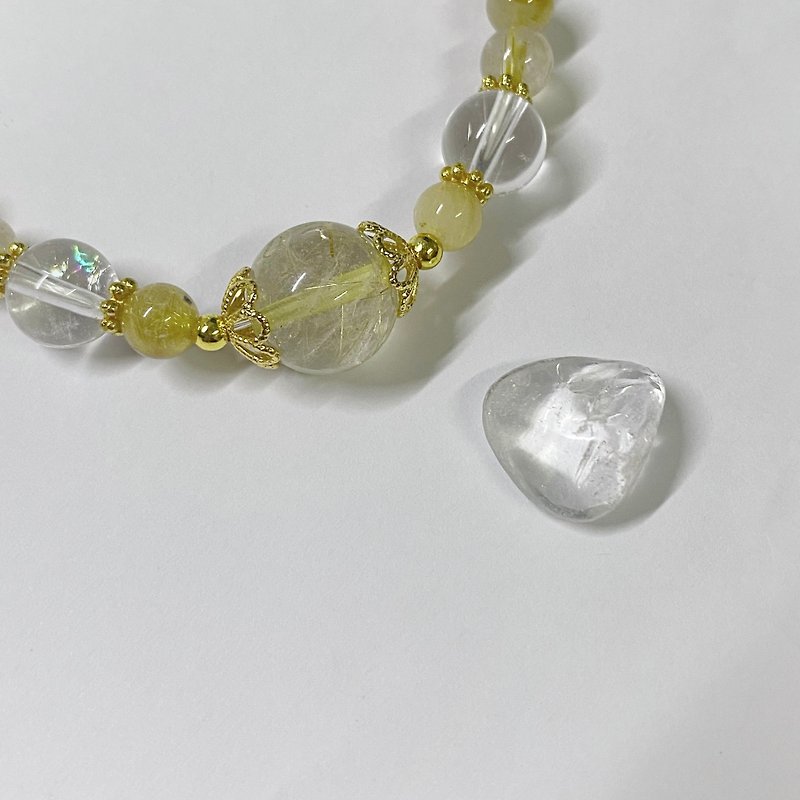 【Pingzhi】Quartz Rutilated、Clear Quartz、Bracelet - Bracelets - Crystal 