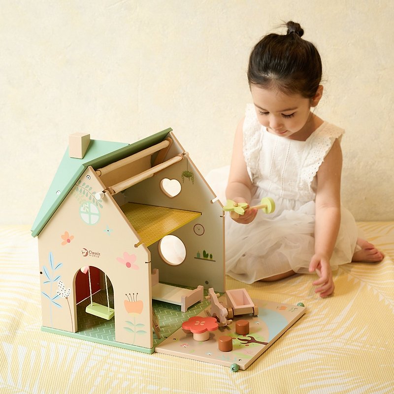 Flower Cottage - Kids' Toys - Wood Orange