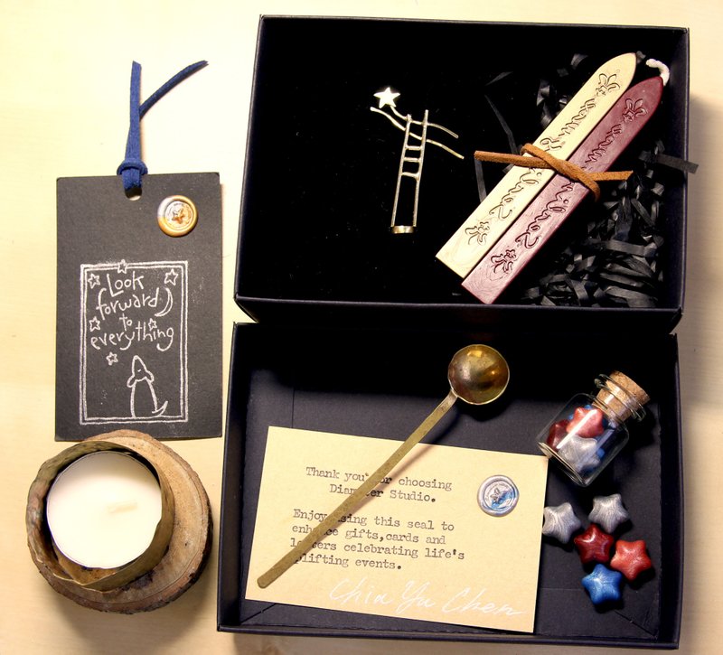 ::Tiny Star ::Handmade Brass Sealing Wax Stamp /Sealing Wax Stamp Set - Stamps & Stamp Pads - Copper & Brass 