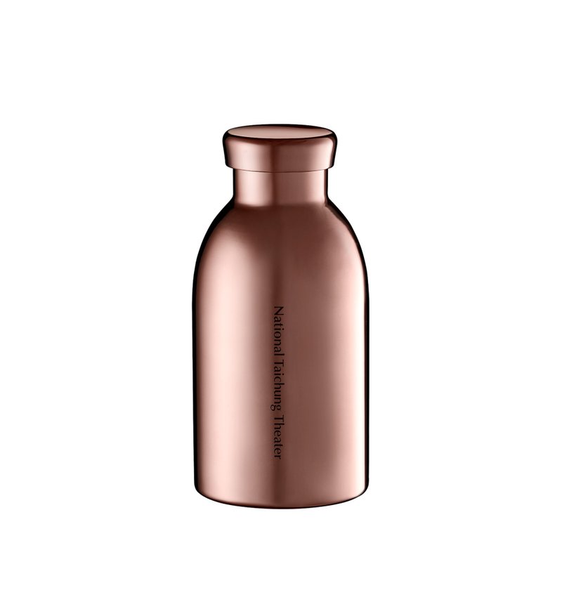 24Bottles 聯名_雙層不鏽鋼保溫瓶_330ml玫瑰金 - 保溫瓶/保溫杯 - 其他金屬 