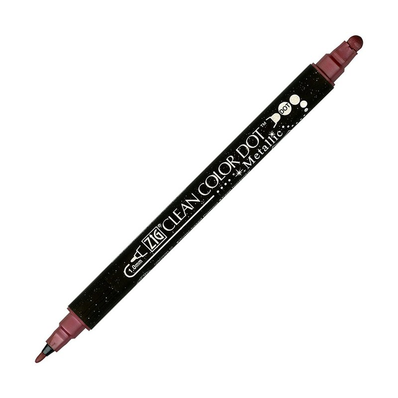 【Kuretake 日本吳竹】ZIG Clean Color Dot 點點筆 金屬色 紅色 - 其他書寫用具 - 塑膠 紅色