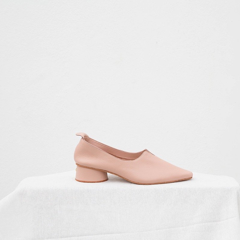 0.3 THE ARCH HEEL / BLUSH - Women's Casual Shoes - Genuine Leather Pink