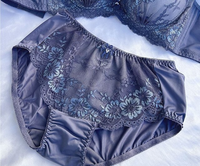 Kelani Clany pure love diary hypoallergenic lace breathable mid-waist M-XL  underwear purple gray blue 5978-53 - Shop missclany Women's Underwear -  Pinkoi
