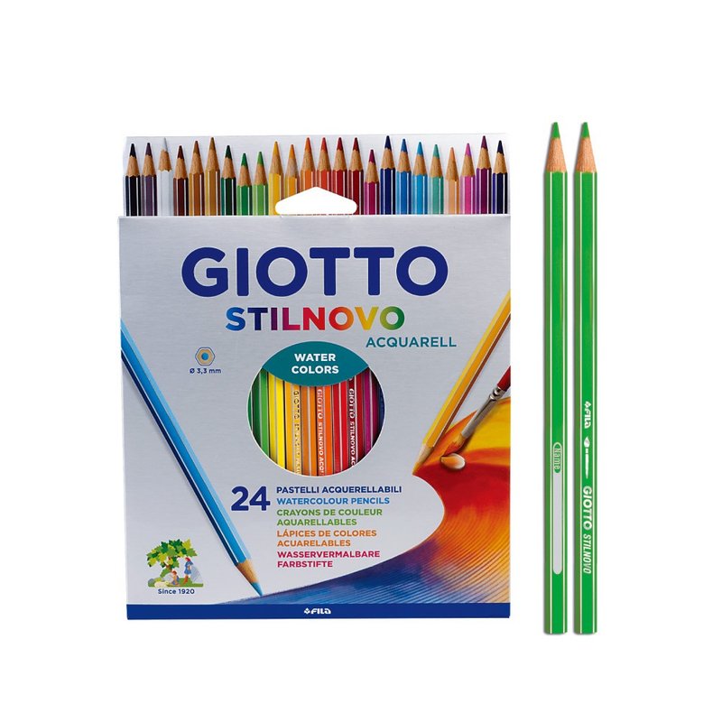 【義大利GIOTTO】STILNOVO 水溶性色鉛筆(24色) - 其他 - 其他材質 