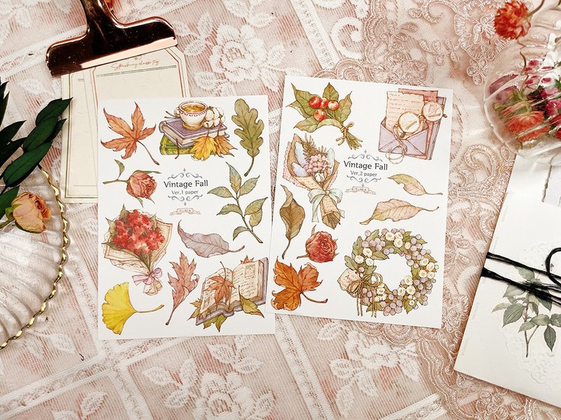 *Vintage Fall - Stickers - Paper 