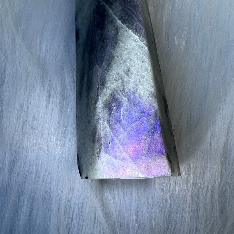 紫光拉長石柱 | 水晶 | 水晶柱 | 水晶擺件 - 擺飾/家飾品 - 水晶 灰色