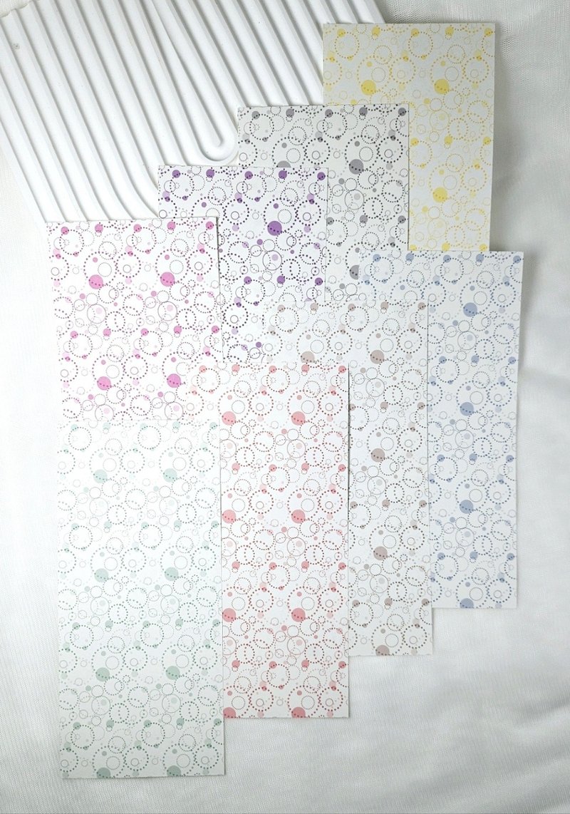Circle Dot Background paper - 便條紙/便利貼 - 紙 多色