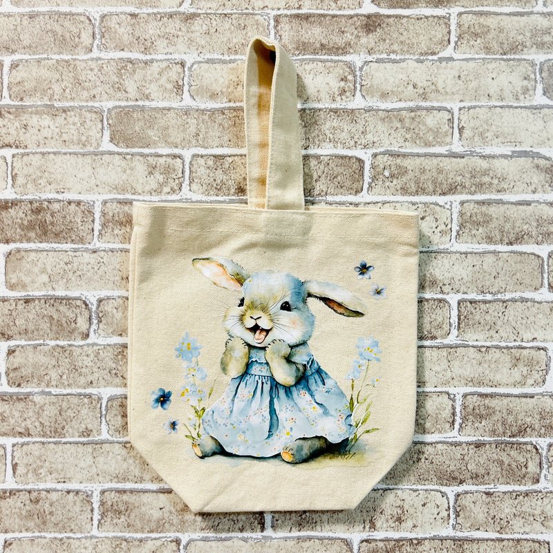 【手工製作】單面插圖手提袋 – 可水洗 - 手提包/手提袋 - 棉．麻 多色