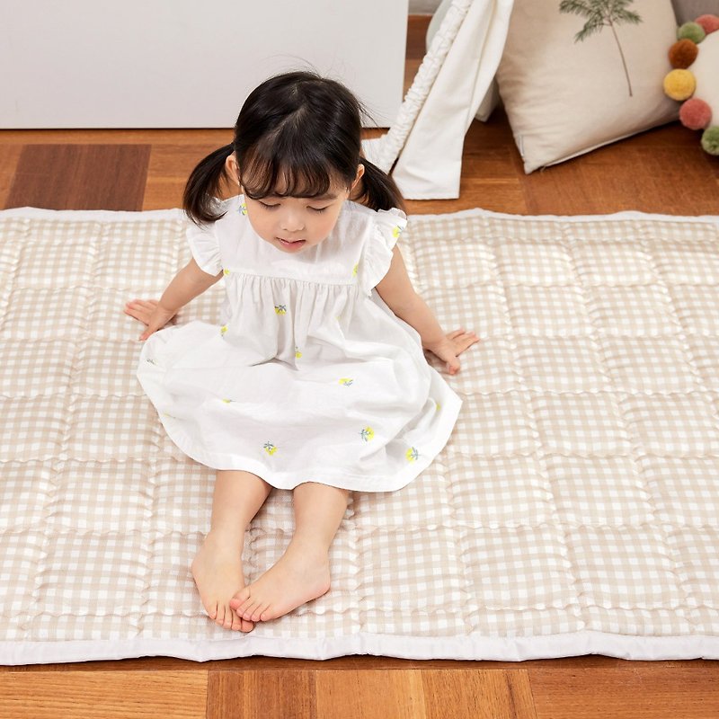 韓國Bebenuvo 舒眠透氣床墊(升級版) - 焦糖格子 - 嬰兒地墊/遊戲墊 - 其他材質 