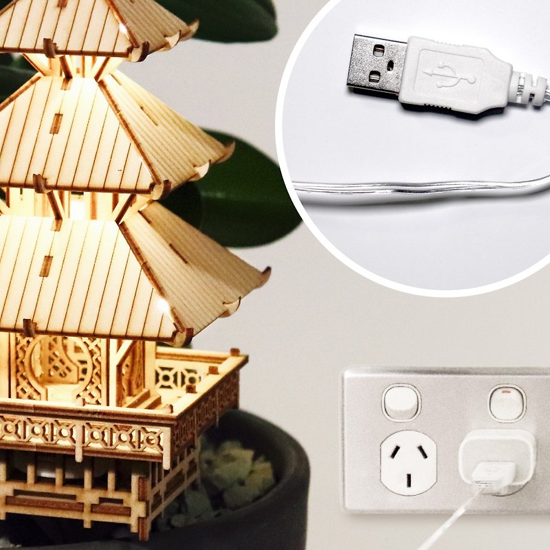 【Optional Accessory】Tiny Treehouse - USB LED Lights - Lighting - Plastic White
