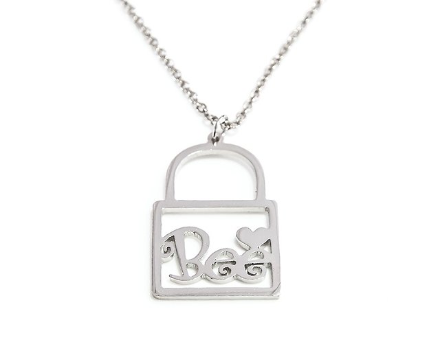 Silver Lock Necklace  Custom Jewellery from The Silver Store