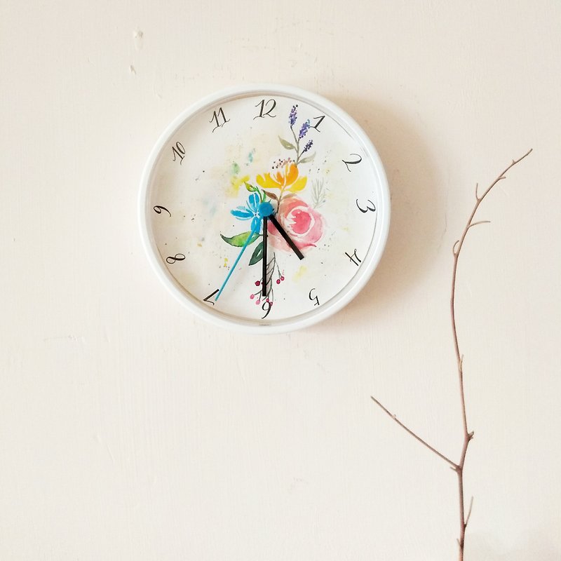 Weekdays time-Mstandforc Workshop-Watercolor hand painted clock workshop - วาดภาพ/ศิลปะการเขียน - กระดาษ 