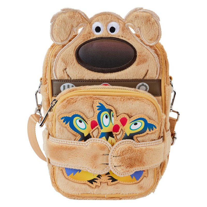 LOUNGEFLY-The Miracle 15th Anniversary Golden Retriever Style Side Backpack - กระเป๋าแมสเซนเจอร์ - ไฟเบอร์อื่นๆ สีนำ้ตาล