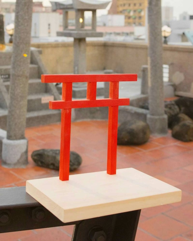 鳥居名片座 加大版 - 擺飾/家飾品 - 木頭 咖啡色