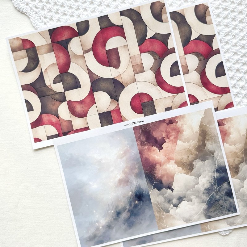 Z479 - a variety of background - 貼紙 - 紙 