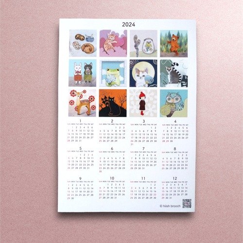 【非売品あり】 2024カレンダー　ポスター　セット SALE】2024年ポスターカレンダーセット(A5/3種類セット