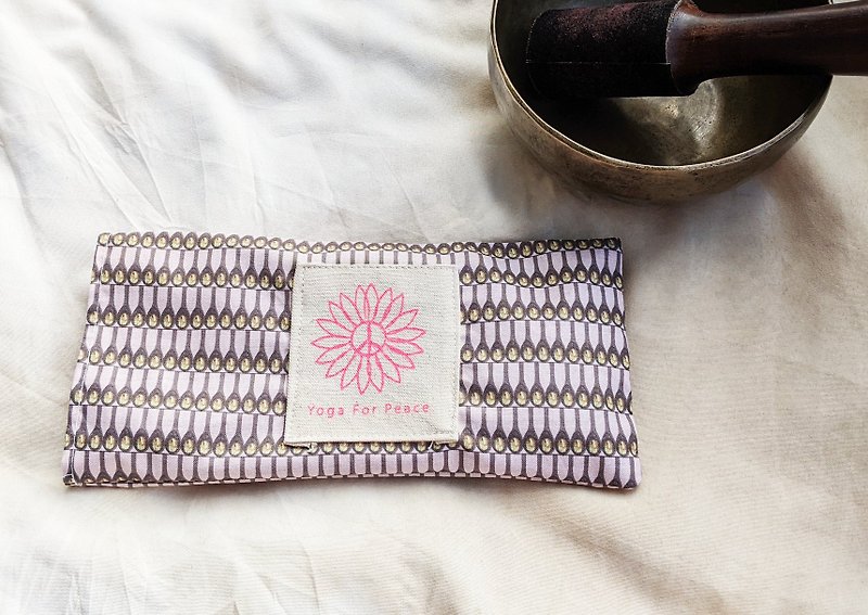 Pink Handmade Lavender Yoga Eye Pillow MandalaLOVE - Fragrances - Cotton & Hemp Pink