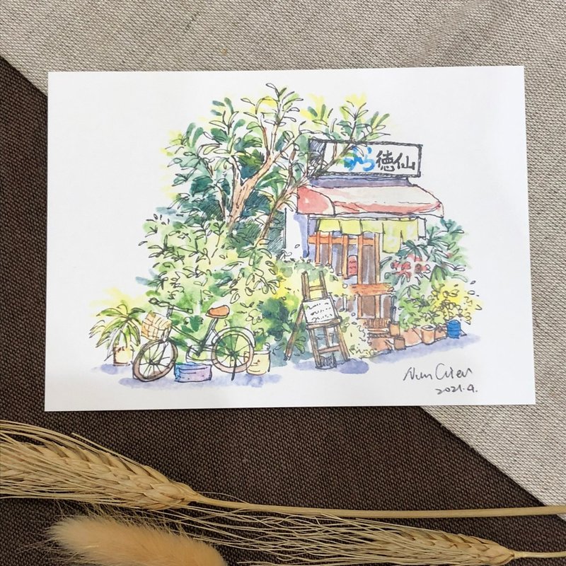 日式小店/明信片 - 卡片/明信片 - 紙 