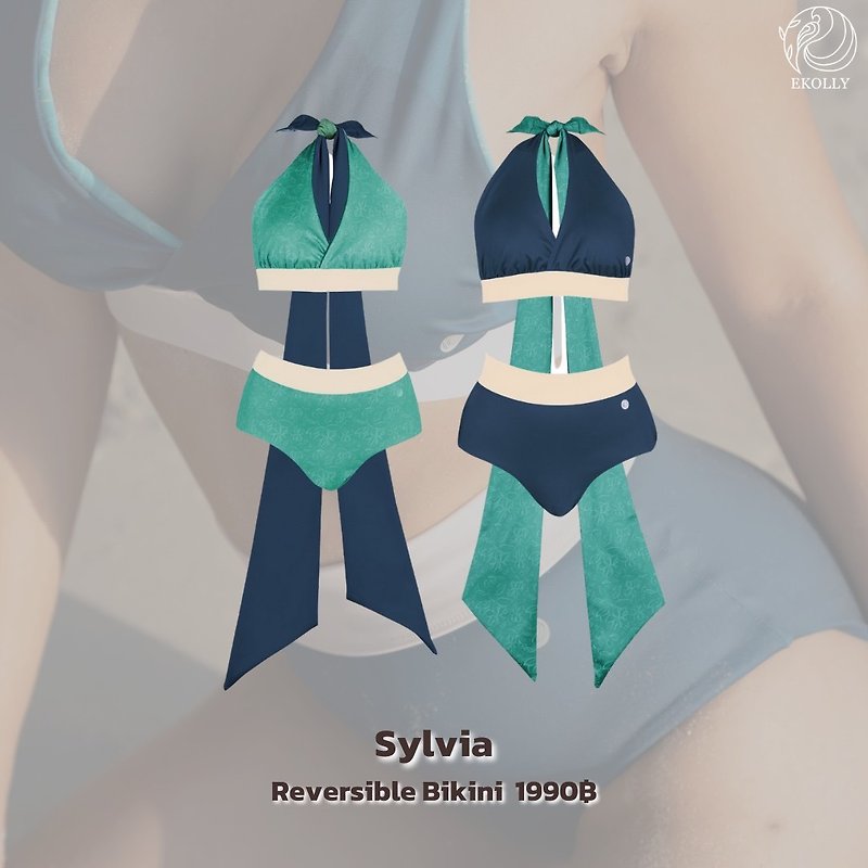 Sylvia Sport Bra swimsuit, save the world, woven from Plastic fibers, can be worn 4 ways. - Women's Swimwear - Other Materials 