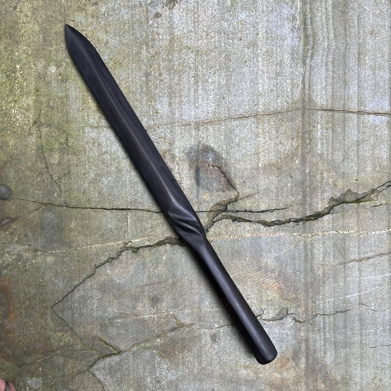 I sell Sword Demon Sword Mo Cao Pocket Demon Sword Demon Knife Paper Weight - Items for Display - Wood Black