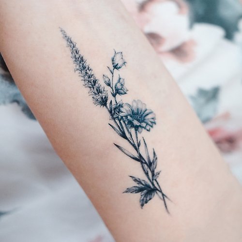 Realistic Lavender Tattoo  Lavender tattoo Forearm tattoo Arm tattoo