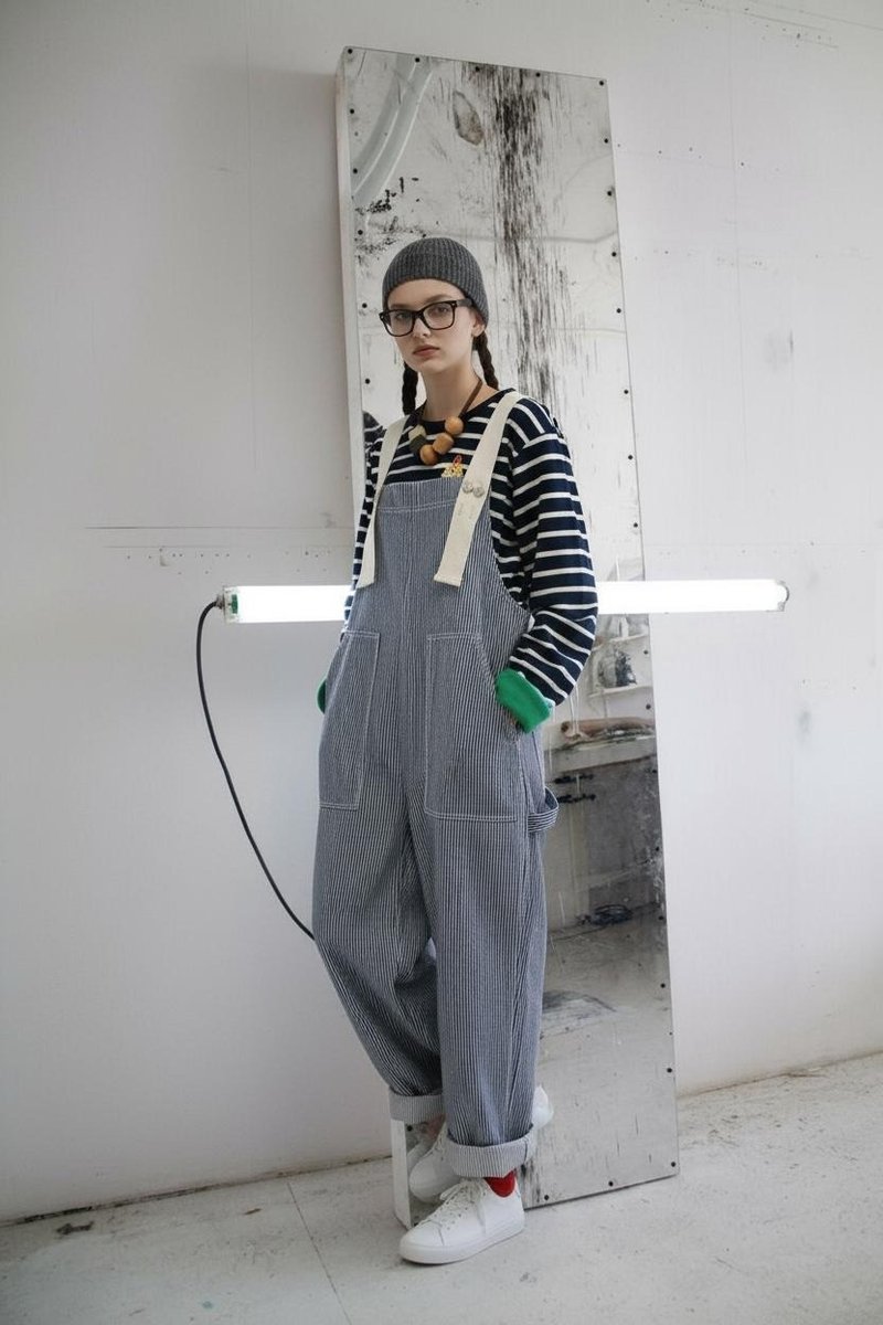 2025fw 吊带工人褲 - 吊帶褲/連身褲 - 其他材質 