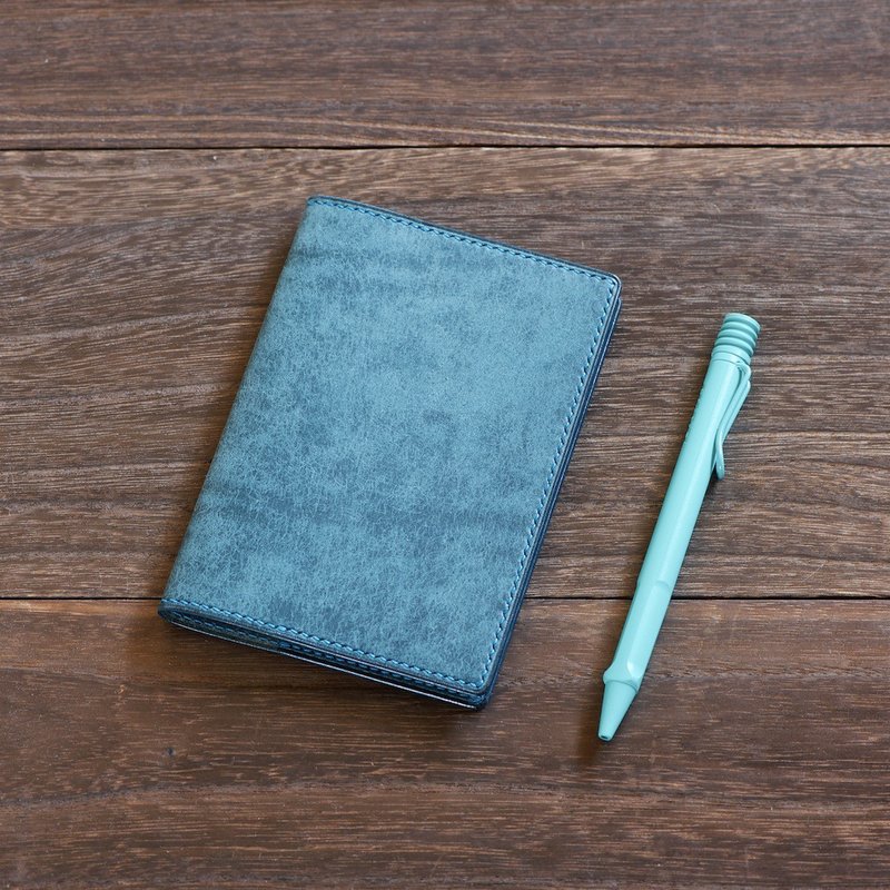 B7 size no cover color order - Notebooks & Journals - Genuine Leather Blue