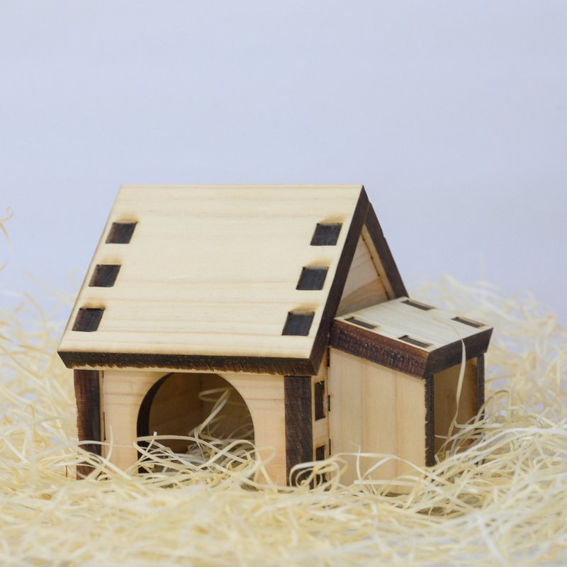 Hamster House - Luxurious Japanese Cypress (Hinoki)  (small) - Other - Wood Brown