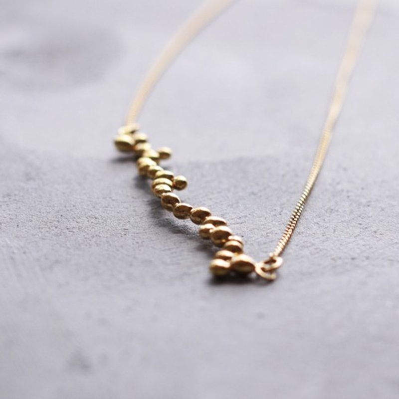予約販売　つぶつぶのつぶ  | ネックレス | N272 - 項鍊 - 其他金屬 金色