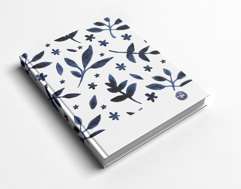Rococo strawberry WELKIN hand-created handmade book/notebook/handbook/diary-blue sun flowers - Notebooks & Journals - Paper 